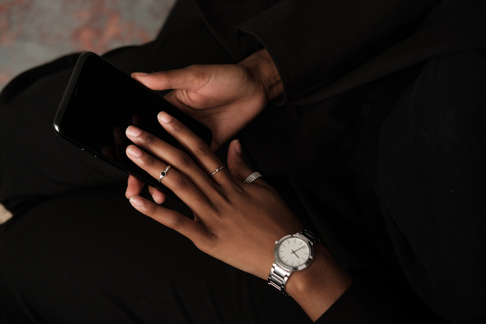 Woman Using Smartphone